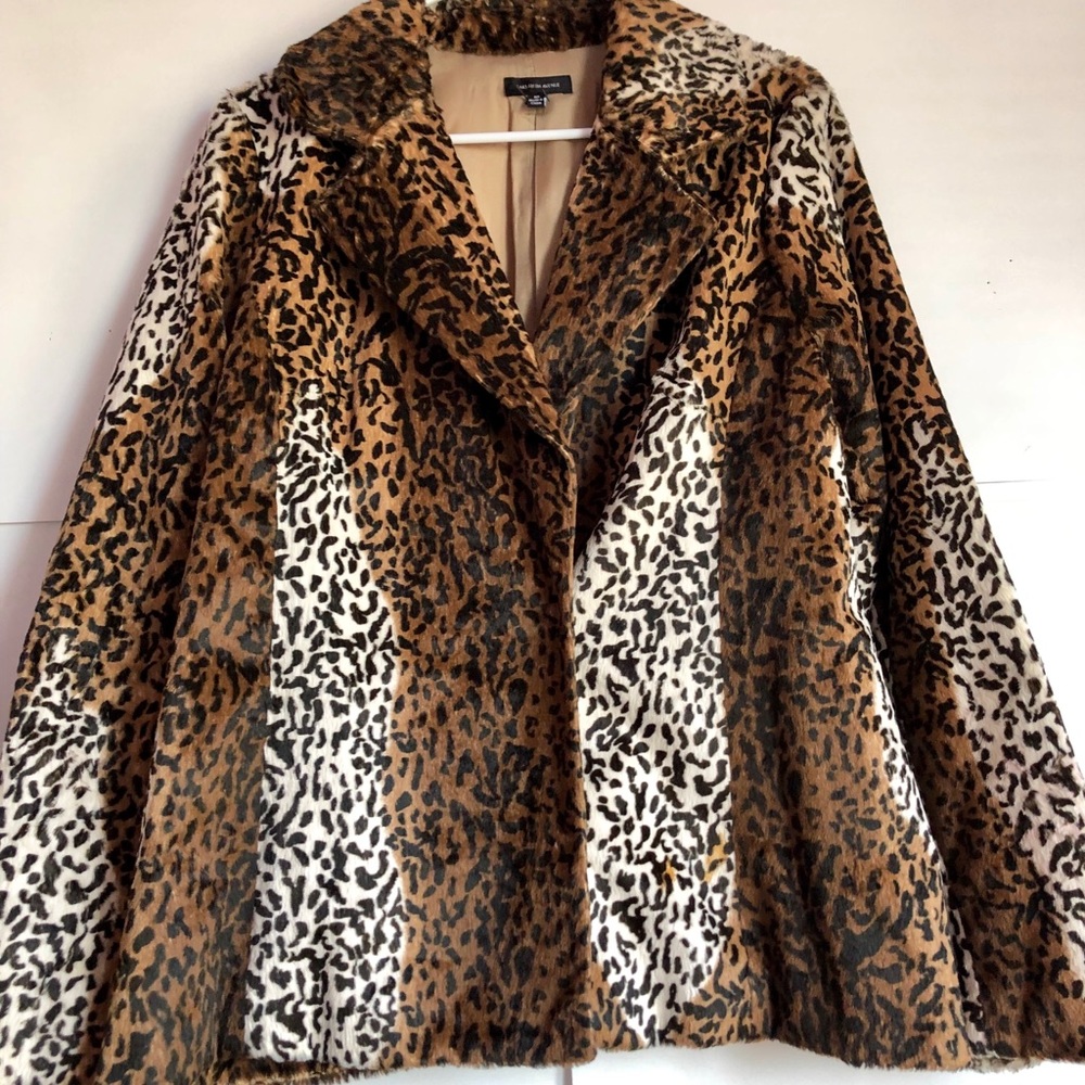 SAKS FIFTH AVENUE CHEETAH PRINT FUR COAT